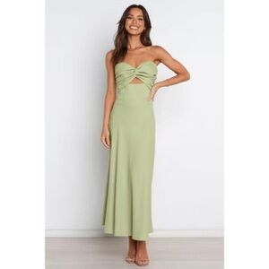 Petal & Pup Sage Strapless Dress